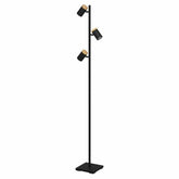 Eglo Lighting Floor Lamps Cartagena LED Floor Lamp 3Lt 15w Black/Brown Lights-For-You 390071N 9008606271238